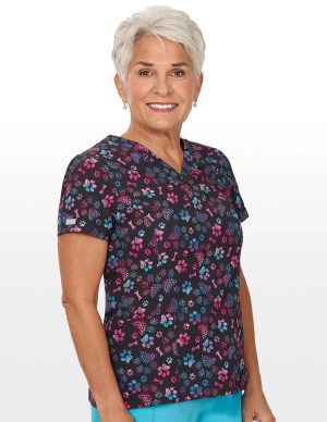 Ombre Paws Scrub Top