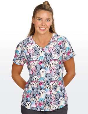 Buddy Colourful Scrub Top