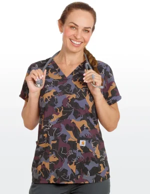 Furry Feet Scrub Top