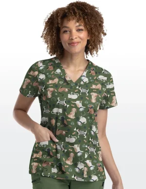 Cuddly Checkups Scrub Top