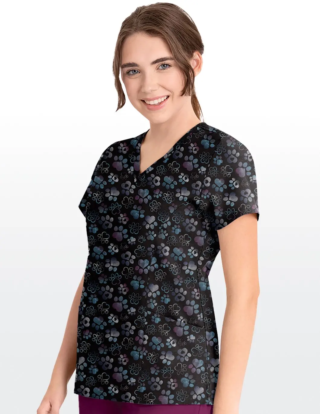 Heart Paws Scrub Top